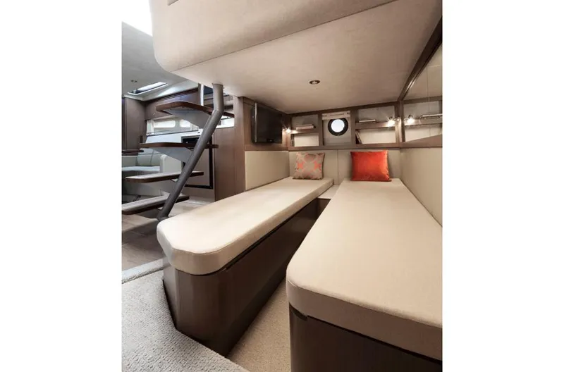 Slide: The Image of Luxurious bathroom interior of 2013 Sea Ray Sundancer 350 yacht with modern amenities. - 14