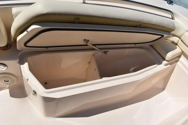 Slide: The Image of Yamaha display showing trip data on a 2017 Grady-White Fisherman 257 boat. - 25