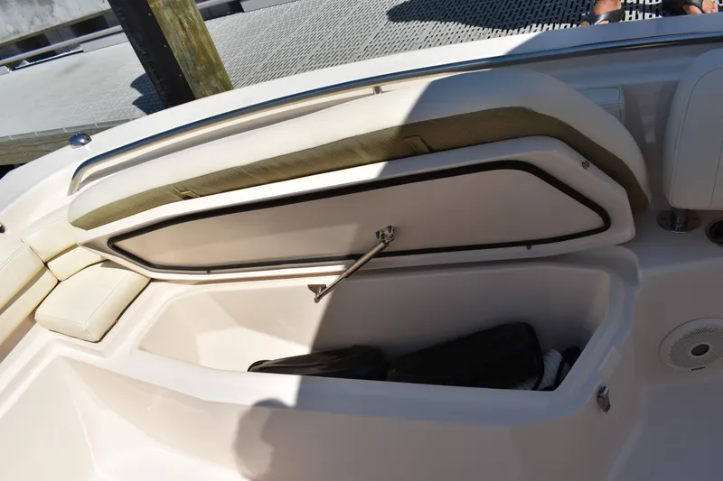 Slide: The Image of Garmin GPS display on 2017 Grady-White Fisherman 257 boat dashboard. - 26