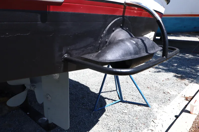 Slide: The Image of Nordic Tug 32 (2007) propeller and rudder detail on dry dock. - 21