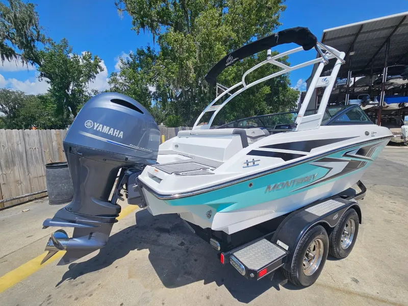 Slide: The Image of 2019 Monterey M-205 boat with Yamaha outboard motor. - 7