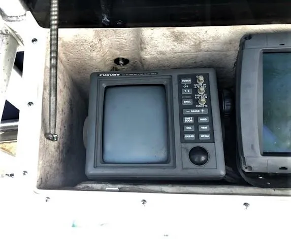 Slide: The Image of Furuno navigation system on a 1999 Boston Whaler Outrage 26. - 22