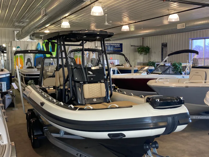 The Image of 2026 Highfield Sport 660 boat in showroom. - 0