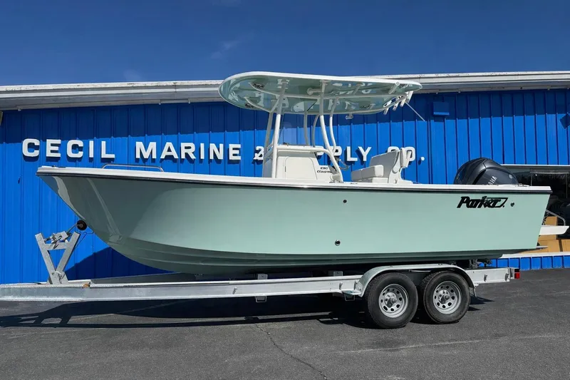 The Image of 2026 Parker 230 Coastal Elite boat on trailer at Cecil Marine. - 1