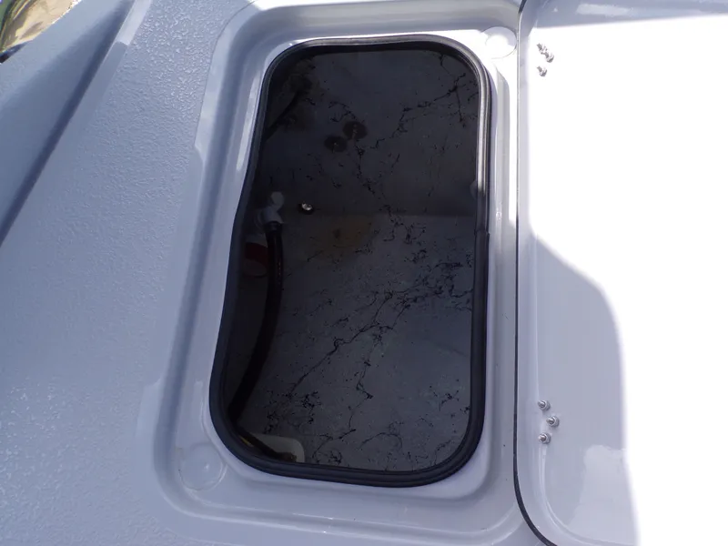 Slide: The Image of Interior view of 2026 Majek 21 Redfish boat compartment. - 26