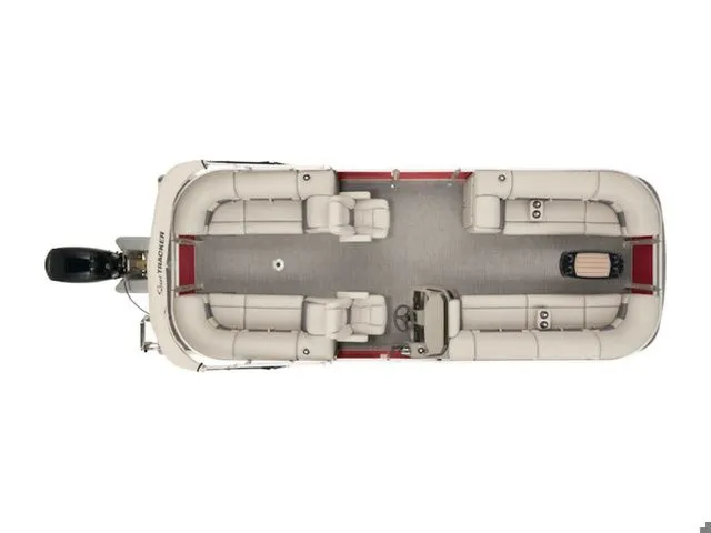 The Image of Top view of Sun Tracker PARTY BARGE® 24 DLX pontoon boat, 2026 model. - 1
