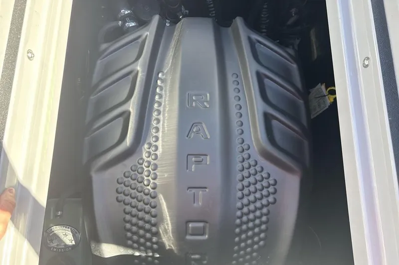 Slide: The Image of 2025 Moomba Craz engine featuring Raptor branding, showcasing powerful performance. - 20