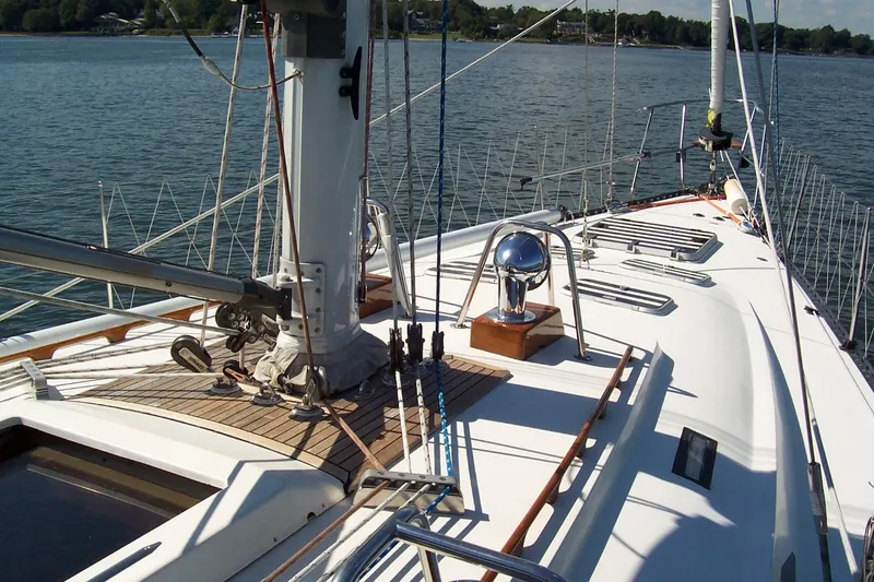 Slide: The Image of Sailing yacht deck of 1994 C&C 51' XL / CB on calm water. - 4