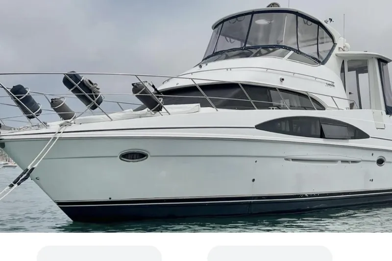 The Image of 2001 Carver 444 Cockpit Motor Yacht anchored out at Catalina Island. - 0