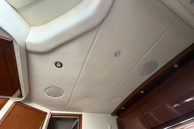 Slide: The Image of Interior ceiling of a 2008 Sea Ray 38 Sundancer yacht with recessed lighting. - 76