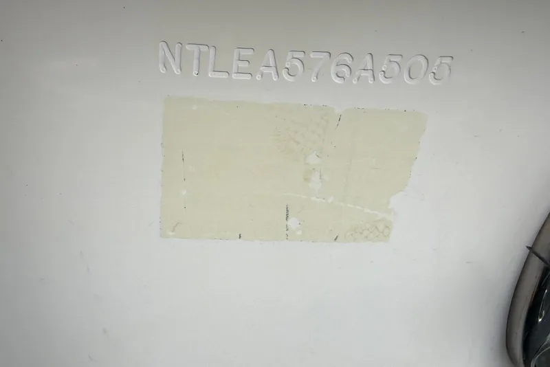 Slide: The Image of Hull identification number on a 2005 Grady-White Marlin 300 boat. - 25