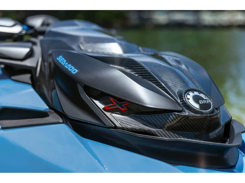 Slide: The Image of Close-up of Sea-Doo RXP-X 325 jet ski, 2026 model. - 6