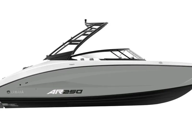 The Image of 2026 Yamaha AR250 boat, sleek design, side view. - 0