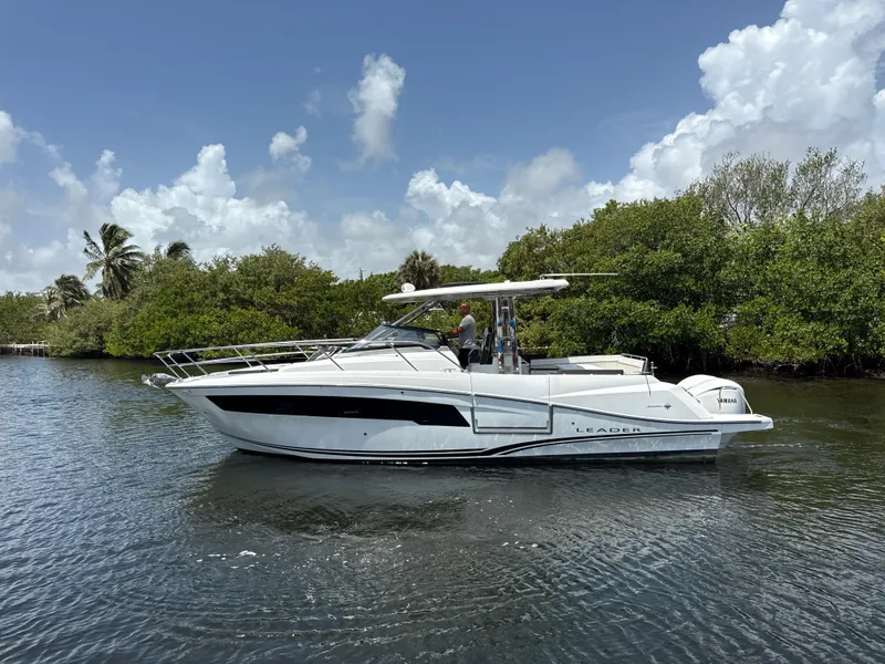 Slide: The Image of 2022 Jeanneau Leader 10.5 WA Series 2 boat cruising on a sunny day. - 7