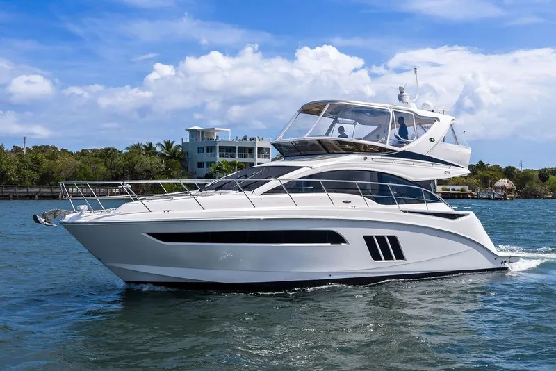 The Image of 2017 Sea Ray Fly 510 yacht cruising on a sunny day. - 0