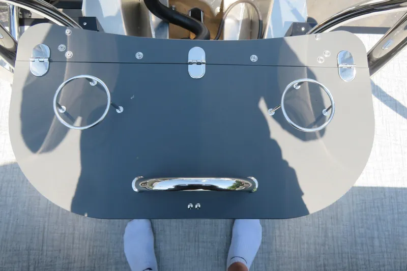 Slide: The Image of 2026 Avalon Catalina Quad Lounge Shift boat with Yamaha engine at Suncoast Marine Group. - 4