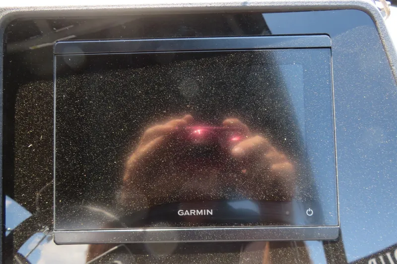 Slide: The Image of Garmin display on 2026 Avalon Catalina Quad Lounge Shift boat dashboard. - 55