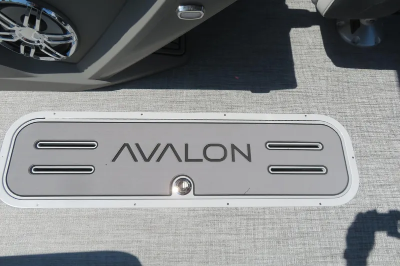 Slide: The Image of Avalon Catalina Quad Lounge Shift 2026 boat interior with logo on deck. - 75