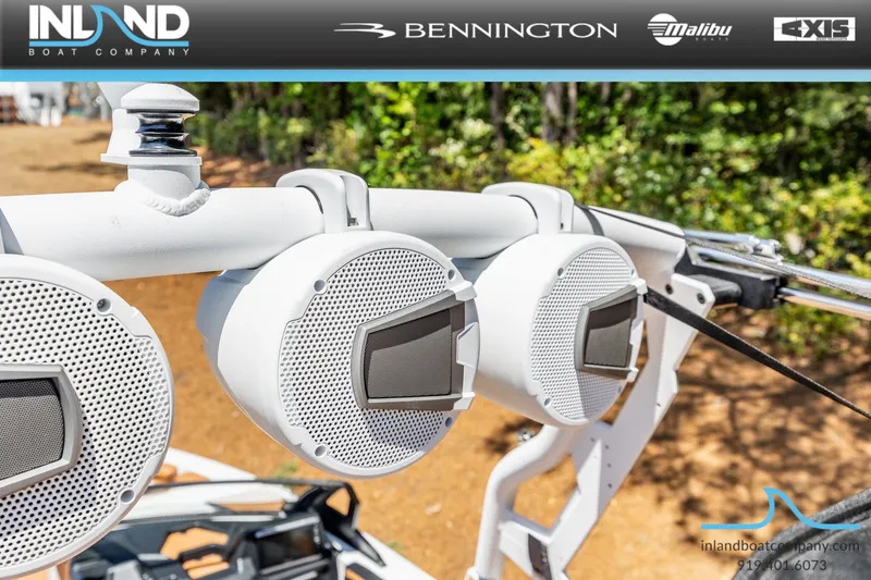 Slide: The Image of Axis T220 boat speakers, 2026 model, by Inland Boat Company. - 14