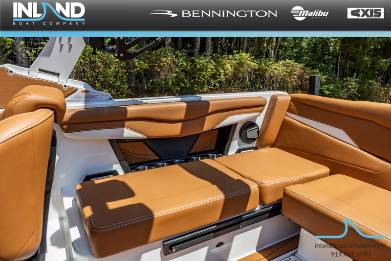 Slide: The Image of Luxurious interior of Axis T220 boat, model year 2026. - 18