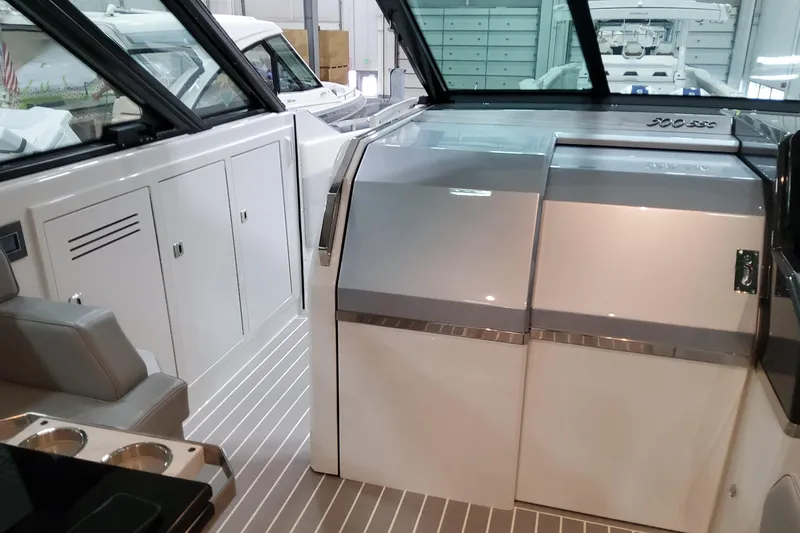 Slide: The Image of 2026 Formula 500 Super Sport Crossover interior with sleek design and modern amenities. - 19