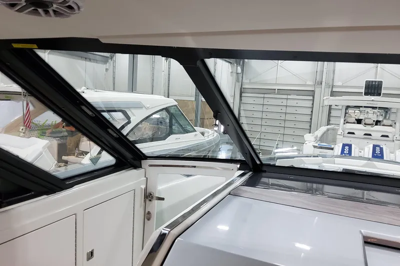 Slide: The Image of Interior view of 2026 Formula 500 Super Sport Crossover yacht in a showroom. - 22