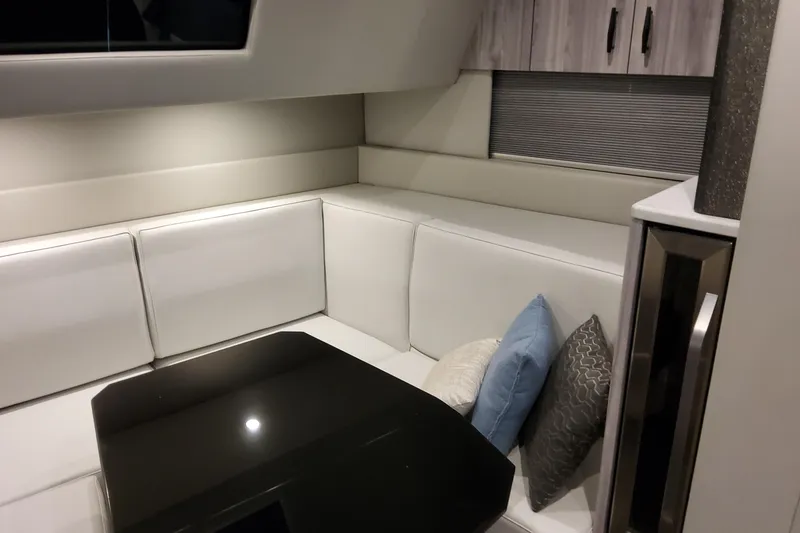 Slide: The Image of Luxurious interior of 2026 Formula 500 Super Sport Crossover with sleek seating and cushions. - 30