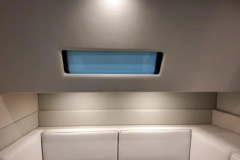 Slide: The Image of Interior of 2026 Formula 500 Super Sport Crossover with sleek seating and window. - 35