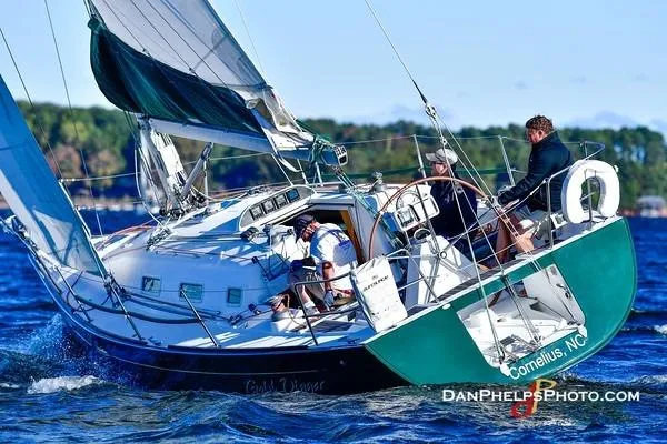 Slide: The Image of Sailing Beneteau First 36.7, 2005 model, on vibrant blue waters near Cornelius, NC. - 8