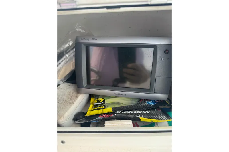 Slide: The Image of Garmin GPSmap 740s device on a 2013 Pioneer 197 Sportfish boat. - 17
