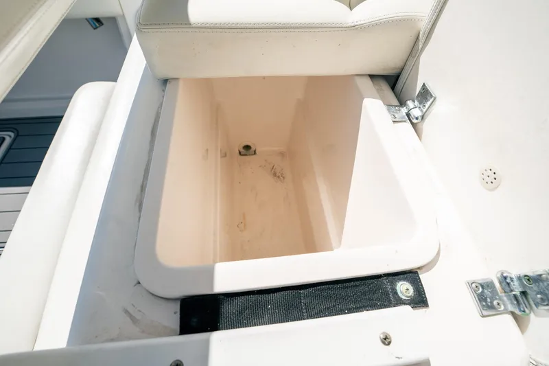 Slide: The Image of Open storage compartment on a 2005 Tiara Yachts 3200 Open boat. - 59