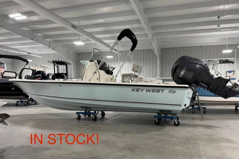 The Image of 2026 Key West 210 Bay Reef boat in showroom, available for purchase. - 0