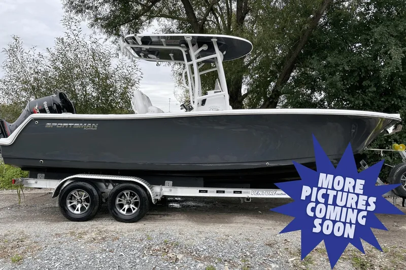 The Image of 2021 Sportsman Heritage 231 Center Console boat on trailer, with "More Pictures Coming Soon" text. - 0