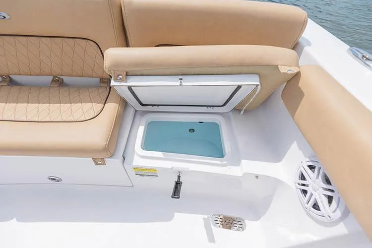Slide: The Image of 2021 Sportsman Heritage 231 Center Console with seating and storage. - 15