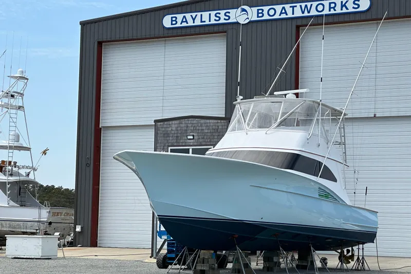 Slide: The Image of 2004 Hudson Custom Carolina boat at Bayliss Boatworks facility. - 52