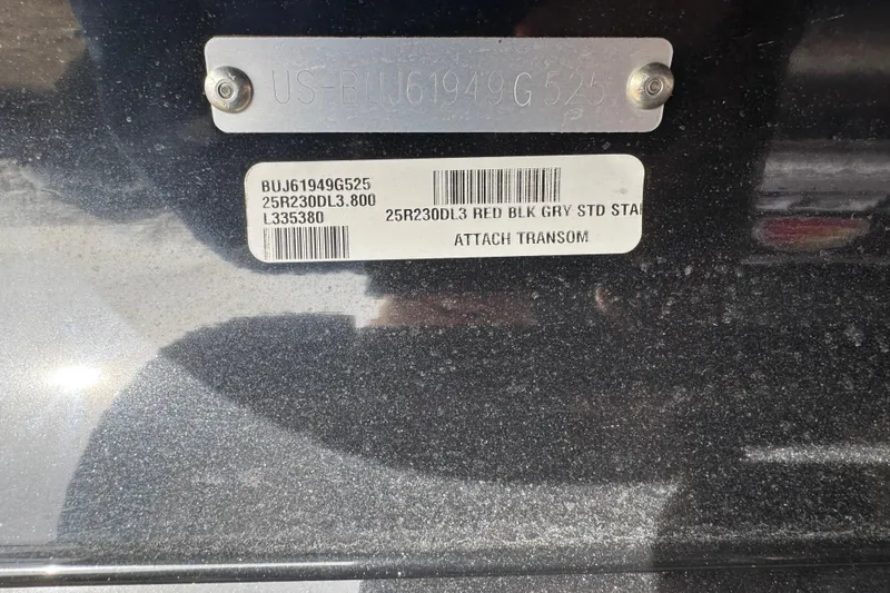 Slide: The Image of 2025 Regency 230 DL3 identification plate with serial and model details. - 5