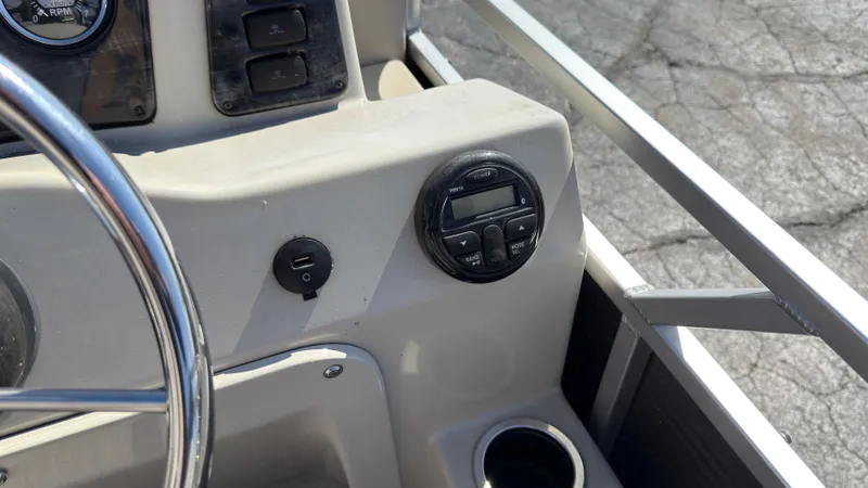 Slide: The Image of Dashboard of Quest Adventure 816 boat, year 2019. - 13