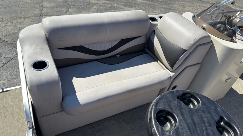 Slide: The Image of Interior of a 2019 Quest Adventure 816 boat. - 4