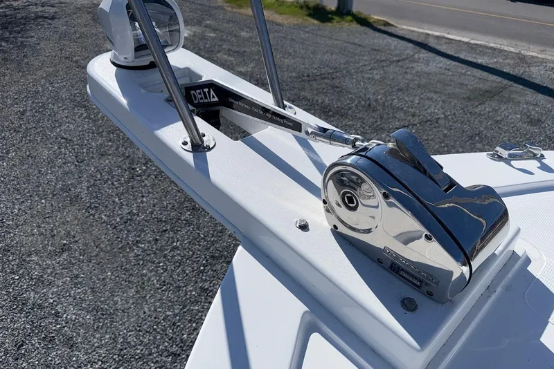 Slide: The Image of Steiger Craft 28 Annapolis 2026 anchor winch and accessories. - 23