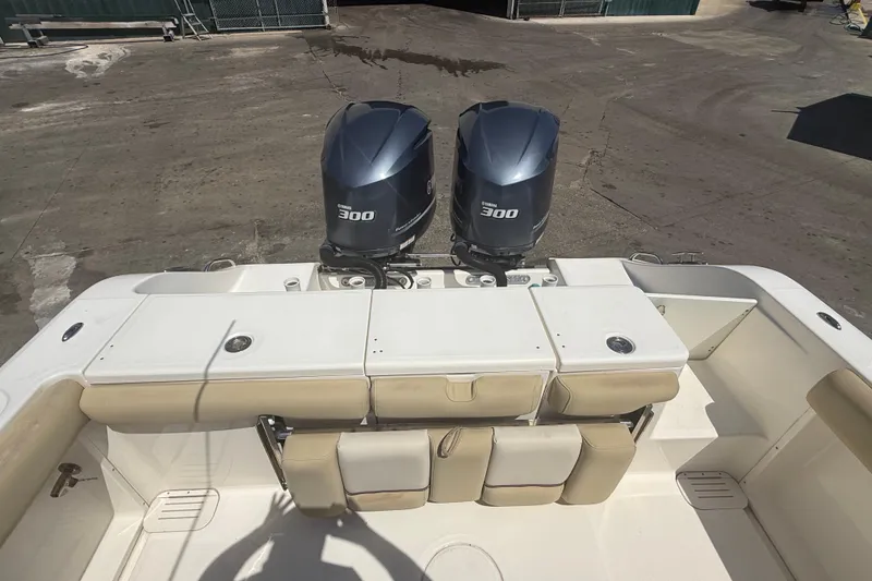 Slide: The Image of 2019 Key West Billistic 281 Center Console with twin 300 horsepower engines. - 31