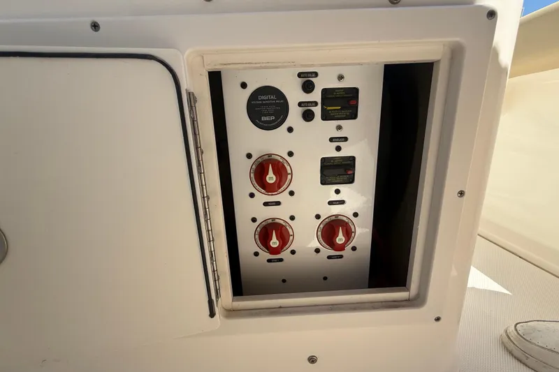 Slide: The Image of Control panel on a 2019 Key West Billistic 281 Center Console boat. - 63