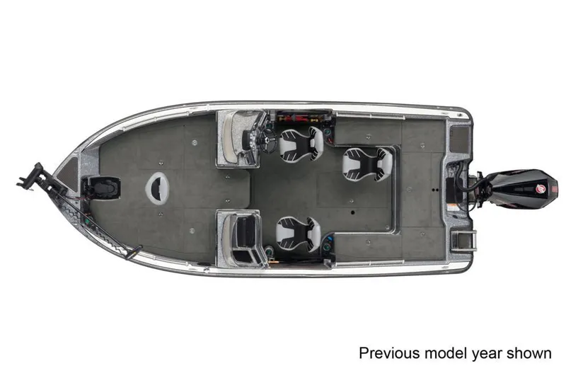 Slide: The Image of Aerial view of the 2022 Nitro ZV20 boat model. - 24