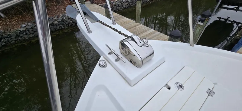 Slide: The Image of Bow of 2014 Parker 2520 XLD Sport Cabin with anchor windlass. - 14