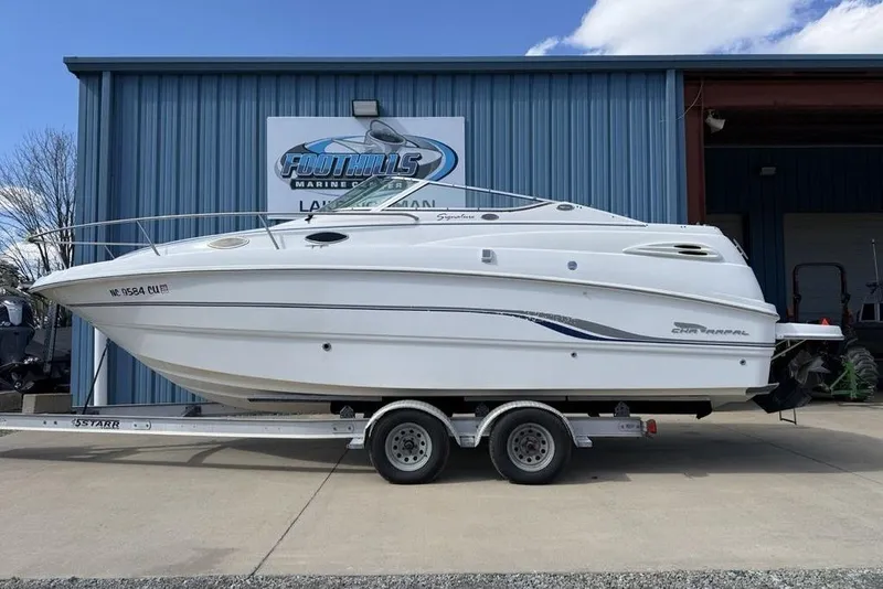 The Image of 2000 Chaparral Signature 240 boat on trailer at Foothills Marine Center. - 1