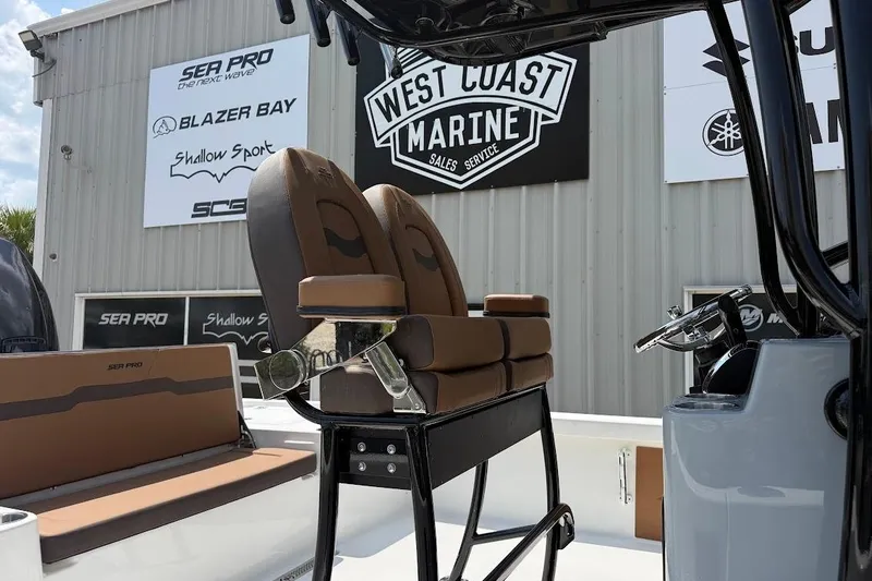 Slide: The Image of 2026 Sea Pro 250 Bay boat interior at West Coast Marine dealership. - 4