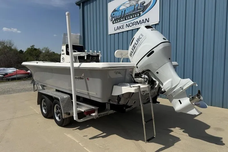 Slide: The Image of 2023 Bulls Bay 2400 boat with Suzuki engine at Foothills Marine Center. - 3