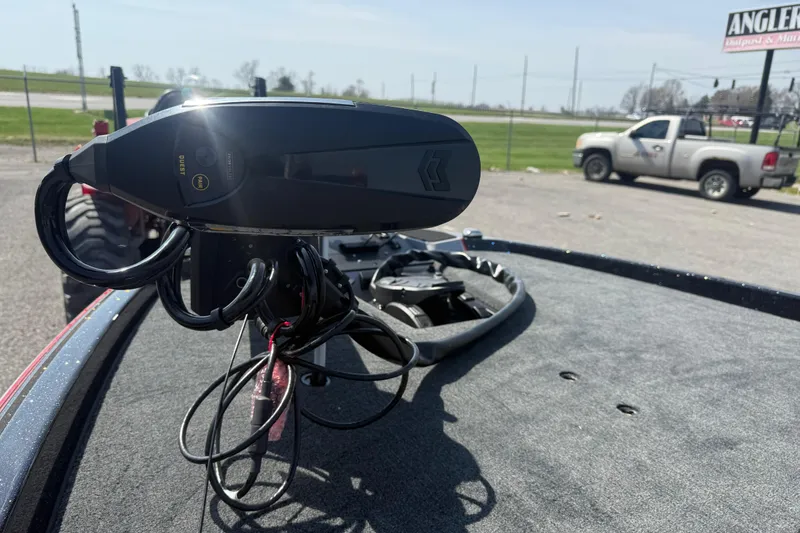 Slide: The Image of 2026 Skeeter ZXE21 boat with advanced trolling motor on deck. - 6