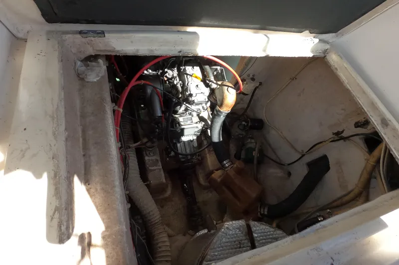 Slide: The Image of Engine compartment of a 1982 Irwin 34 Citation sailboat. - 25