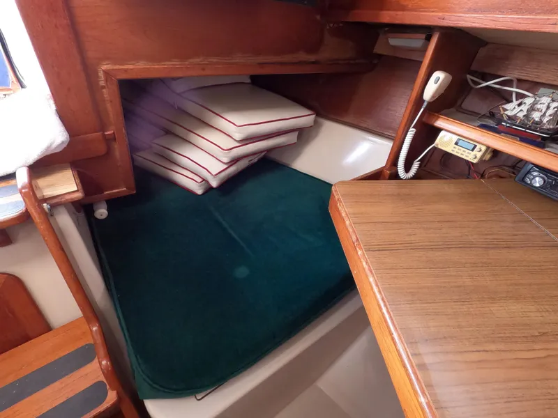 Slide: The Image of Interior of a 1982 Irwin 34 Citation yacht with sleeping area. - 7