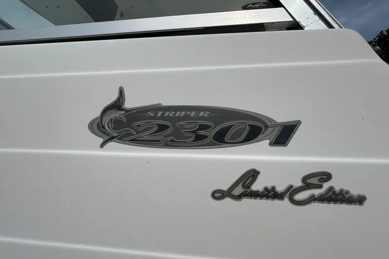 Slide: The Image of 2006 Striper 2301 Walkaround OB Limited Edition boat emblem. - 27